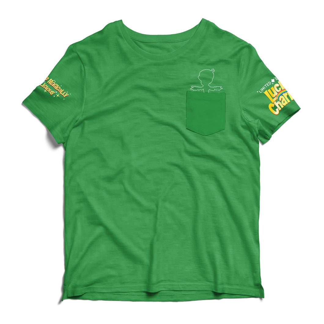 Camiseta de edición limitada ¡Lucky ha desaparecido! de color verde